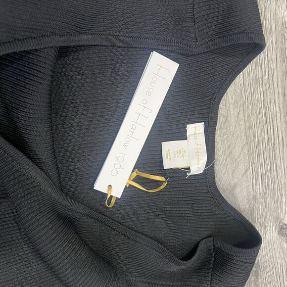 House of Harlow Revolve Women Knit Ribbed Tank Top Scoop Neck Black NWT Small - Picture 6 of 6